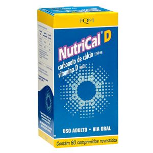 Nutrical D 500 + 2Mg Frasco Com 60 Comprimidos Revestidos