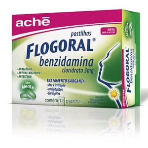 Flogoral Pastilhas Com 12 Unidades Sabor Menta
