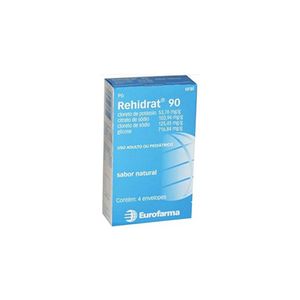 Rehidrat 90 Pó Caixa Com 4 Envelopes Contendo 13950G Sabor Natural