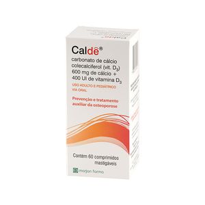 Caldê 1500Mg + 400Ui Caixa Com 60 Comprimidos