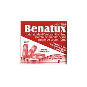 Benatux (Caixa Com 12 Pastilhas) - Sabor Framboesa