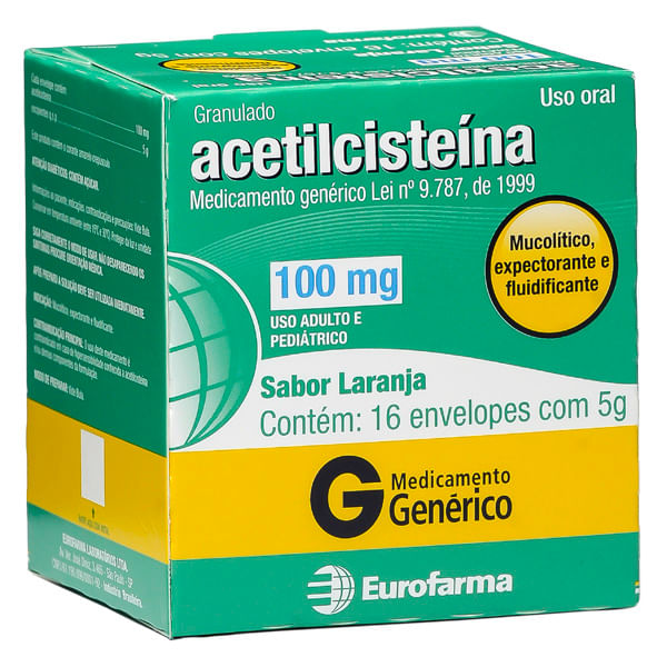 ACETILCISTEINA-100MG-5G-16ENV-EURO
