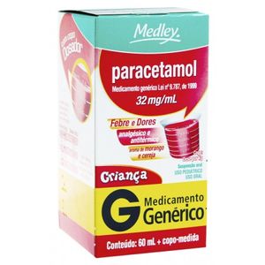 Paracetamol Criança - Medley 32Mg Suspensão Oral Frasco Com 60Ml