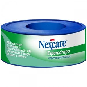 Esparadrapo Impermeável Nexcare Branco 12Mm X 3M Com 1 Unidade
