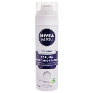 Espuma De Barbear Nivea Men Sensitive Ultra Glide 193G
