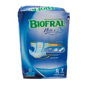 Fralda Geriátrica Biofral Noite E Dia Premium Tamanho G