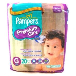 Fralda Pampers Premium Care Pacotão Tamanho G Com 20 Unidades