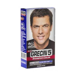 Grecin 5 Shampoo Tonalizante Castanho Médio Escuro