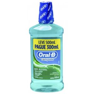 Solução Bucal Oral-B Complete Sabor Hortelã Com 500Ml