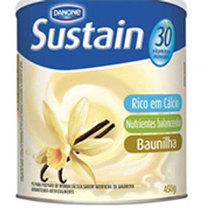 Sustain Danone Com 30 Vitaminas E Minerais Sabor Baunilha 450 G