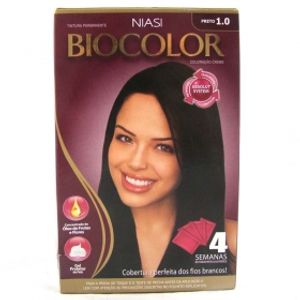 Tintura Creme Biocolor Niasi Preto 1,0 Kit