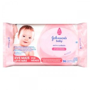 Lenço Umedecido Johnson S Baby Extra Cuidado 'S Baby Extra Cuidado Com 96 Unidades