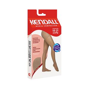 Meia Calça Kendall Com Ponteira Mel Tamanho G Média Compressão