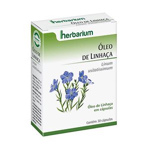 Óleo De Linhaça Herbarium Com 30 Cápsulas