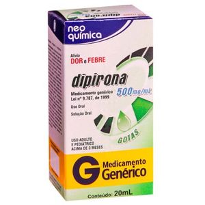 Dipirona Sódica 500mg 20Ml Neoquimica
