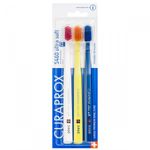 Escova-Dental-Curaprox-Ultra-Soft-Trio-Cores-Sortidas-Cs5460B