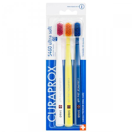 Escova-Dental-Curaprox-Ultra-Soft-Trio-Cores-Sortidas-Cs5460B
