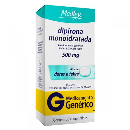 Dipirona-Sodica---Medley-500Mg-Caixa-Com-30-Comprimidos