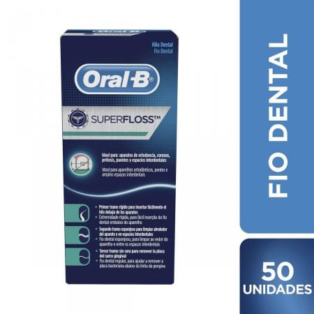 Fio-Dental-Oral-B-Super-Floss-Ideal-Para-Aparelhos-Ortodonticos-Pontes-E-Amplos-Espaco-Interdentais-Contem-50-Unidades