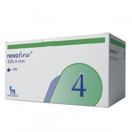 Novofine Plus 32G x 4 mm x 7 Unidades