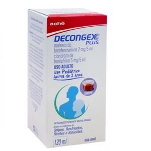 Decongex Plus Xarope 120ml 0,4mg/1mg