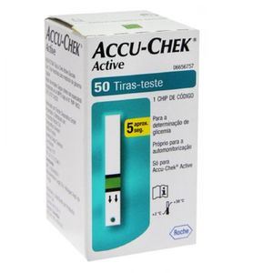 Accu-Chek Active Para Controle De Glicemia - 50 Tiras