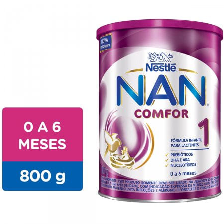 Nan-Comfor-1-Formula-Infantil-Para-Lactentes-De-0-A-6-Meses-Com-800G