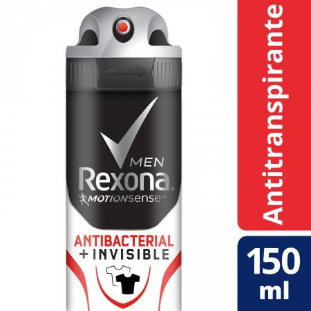 Desodorante-Masculino-Rexona-Antibacterial---Invisible-Aerosol-150Ml