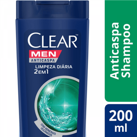 Shampoo-Clear-Men-Anticaspa-Limpeza-Diaria-2-Em-1-Com-200Ml