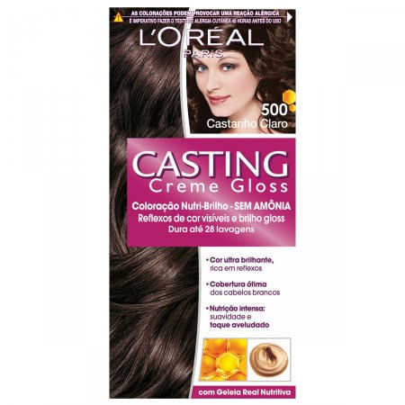 Tintura-Creme-Casting-Creme-Gloss-L-Oreal-Castanho-Claro-500--Oreal-Castanho-Claro-500-Kit