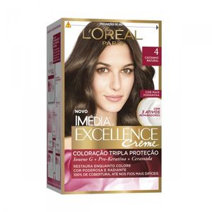 Coloração Imédia Excellence Creme N°4 Castanho Natural