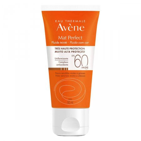 Protetor Solar Facial Avene Matte Perfect Com Cor FPS60 50ml