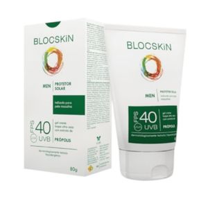 Blocskin Protetor Solar Facial Fps40 Masculino Oil Free 80g