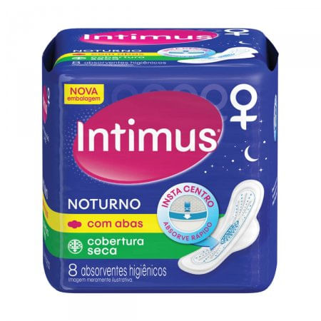 Absorvente-Externo-Intimus-Noturno-Cobertura-Seca-com-Abas