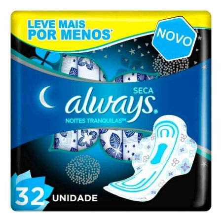 Absorventes-Always-Noites-Tranquilas-Cobertura-Seca-com-Abas