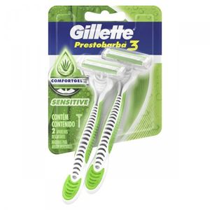 Aparelho de Barbear Descartável Gillette Prestobarba 3 Sensitive