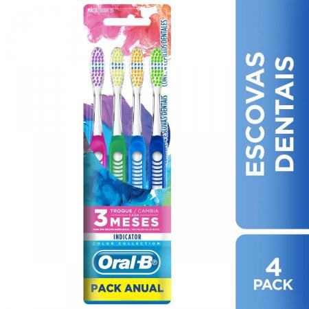Escova-Dental-Oral-B-Indicator-Color-Collection