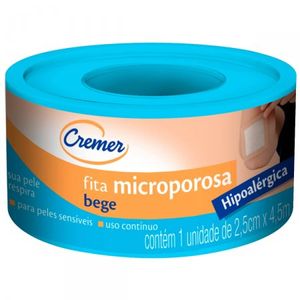 Fita Microporosa Cremer Bege 2,5cm x 4,5mt