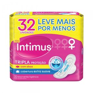 Absorvente Externo Intimus Tripla Proteção Suave com Abas