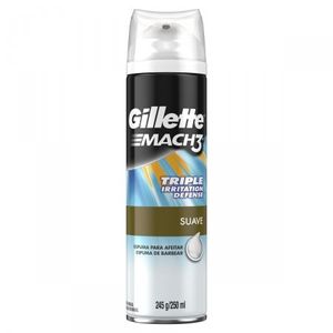 Espuma de Barbear Gillette Mach3 Irritation Defense