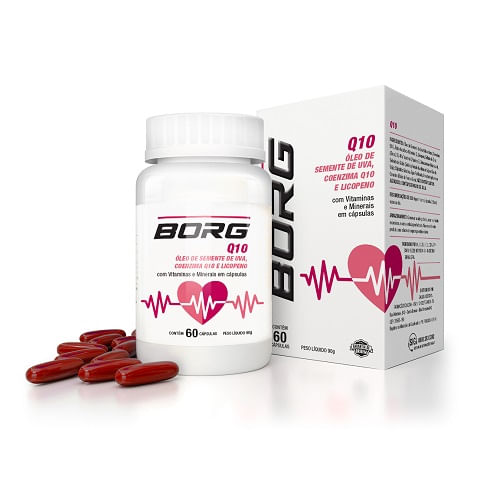 Suplemento Vitamínico Q10 - Borg - 60 Cápsulas