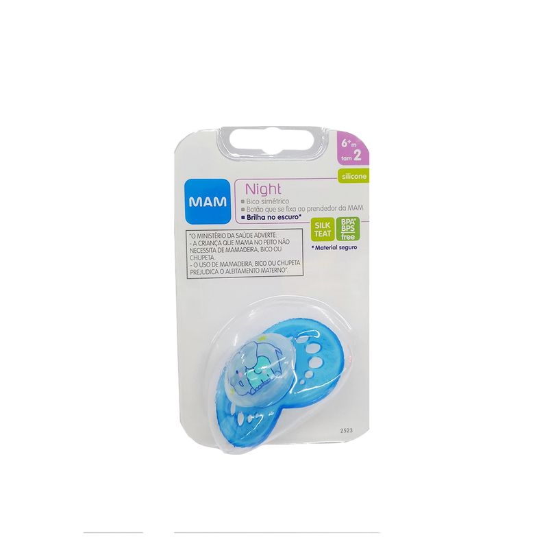 Chupeta-Mam-Night-Silicone-Silk-Touch-Ortodontica-6-Meses-Azul