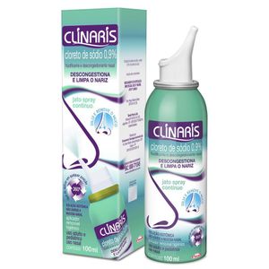 Clinaris 09% Solução Nasal Jato Contínuo Frasco Com 100 Ml
