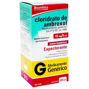 Cloridrato De Ambroxol - Biosintética 3Mg Xarope Frasco Com 120Ml + Copo Medidor