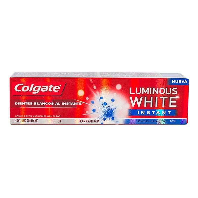 Creme-Dental-Colgate-Luminous-White-Instant-com-90g