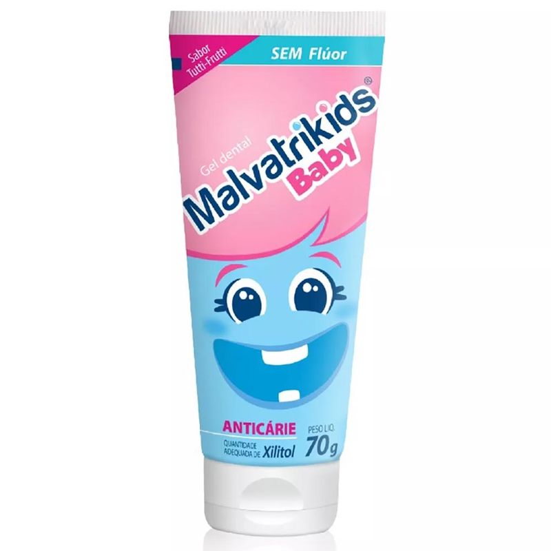 Creme-Dental-Infantil-Malvatrikids-Baby-sem-Fluor-70g