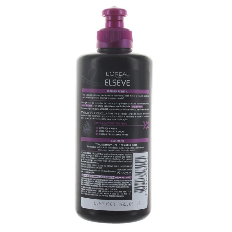 Creme-para-Pentear-Elseve-Arginina-Resist-X3-250ml