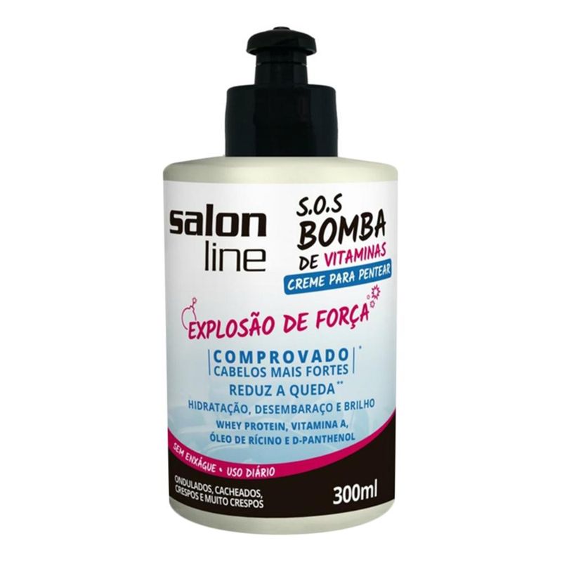 Creme-para-Pentear-SOS-Bomba-de-Vitaminas-Salon-Line-300ml