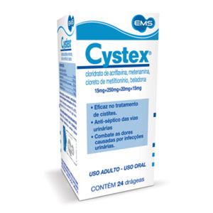 Cystex Frasco Com 24 Drágeas