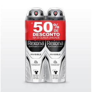 Desodorante Rexona Men Mootionsense Invisible Aerosol Com 2 Unidades De 90G
